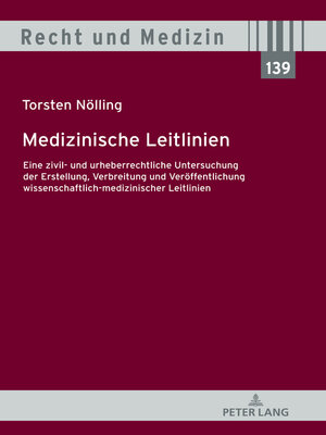 cover image of Medizinische Leitlinien